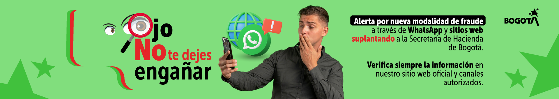Alerta por nueva modalidad de fraude a través de WhatsApp y sitios web