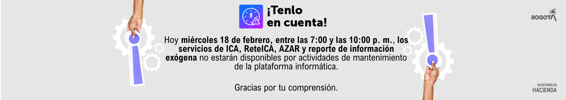 Afectaciones servicios ICA, ReteICA y AZAR