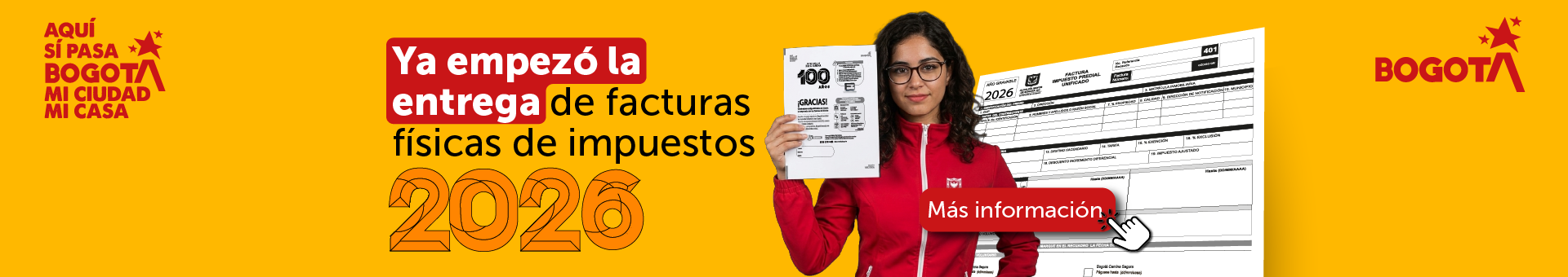 Información de entrega de facturas en Bogotá