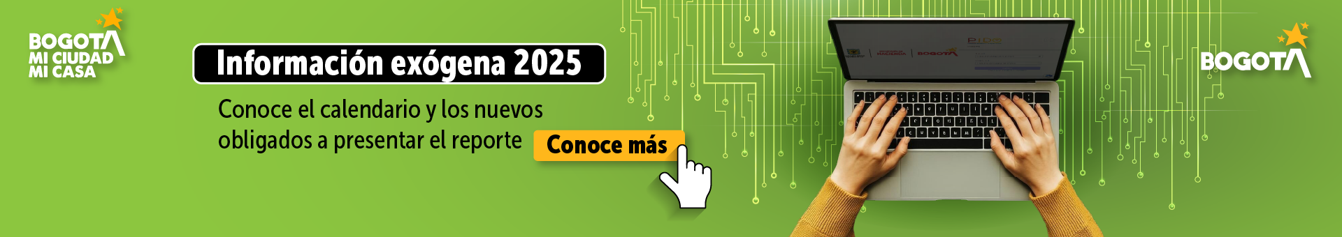 Realiza el reporte de información exógena