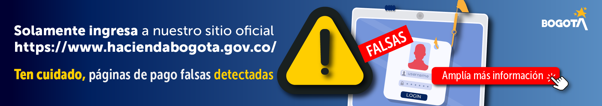 Imagen de alerta por fraude