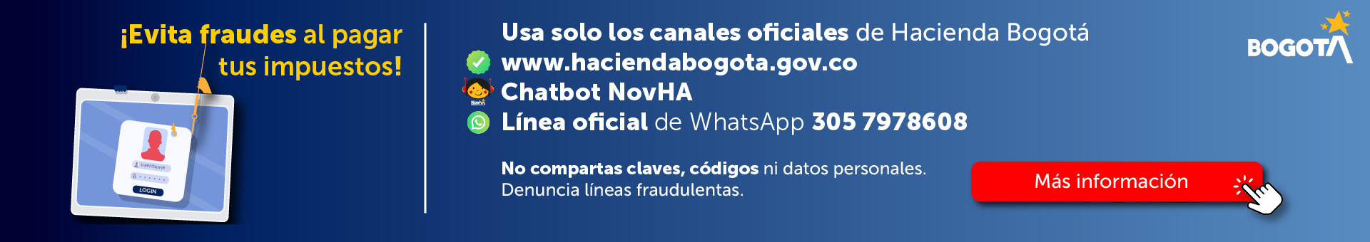 Imagen de alerta por fraude