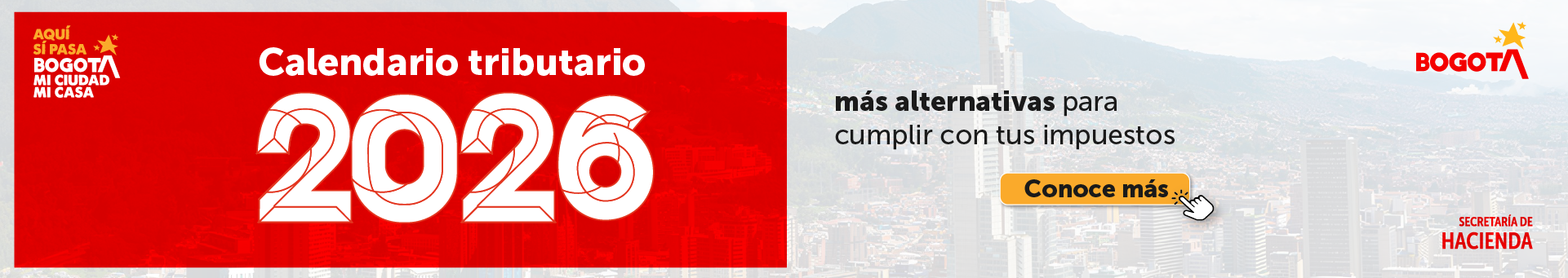 Imagen que anuncia facilidades para el pago de impuestos