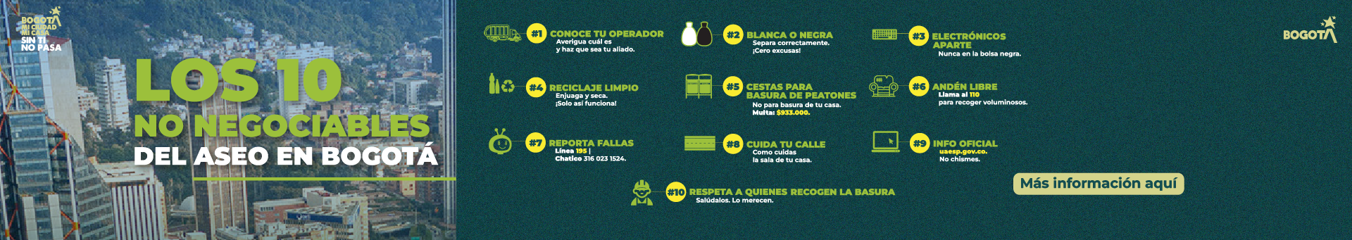 Imagen de los 10 No negociables del Aseo