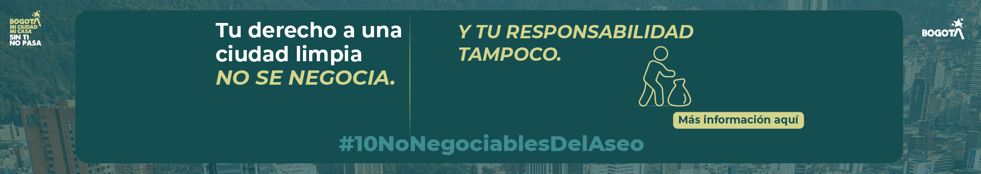 Imagen que menciona el derecho a una ciudad limpia