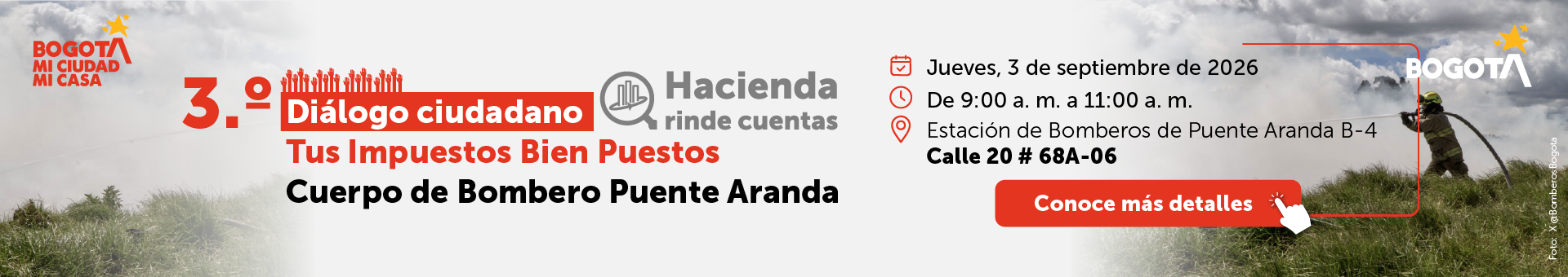 Invitación al Tercer diálogo ciudadano, jueves 3 de septiembre