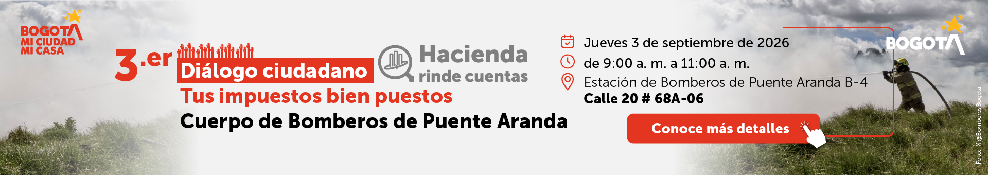 Invitación al Tercer diálogo ciudadano, jueves 3 de septiembre