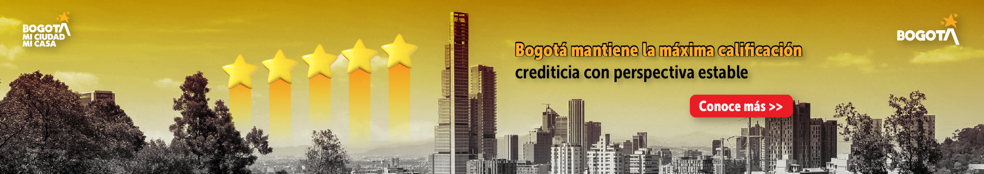 Bogotá mantiene la máxima calificación crediticia de coAAA