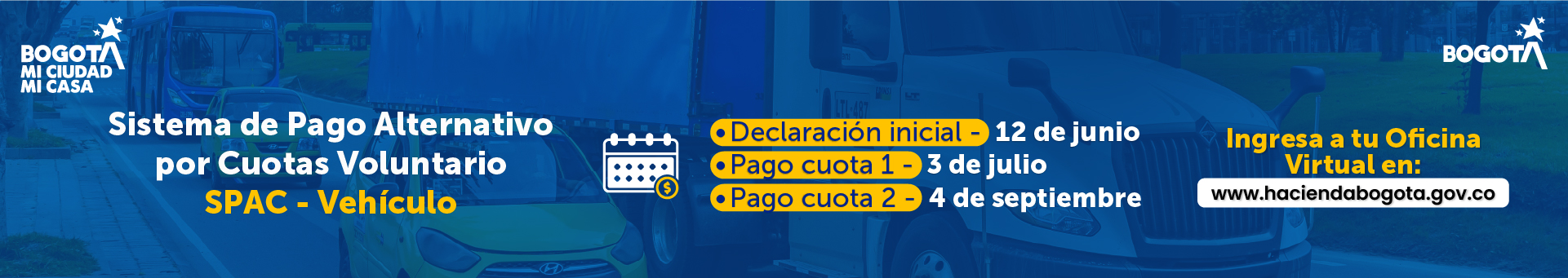 Invitación a acogerse al pago del impuesto de vehículos por cuotas