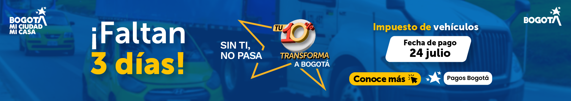 Faltan 3 días para que venza el pago del impuesto de vehículos