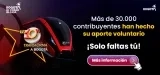 Invitación a sumarse al aporte voluntario por Bogotá