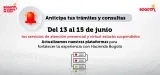 Alerta por suspensión temporal de los servicios