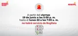 Afectación en servicios de BogData