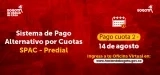 Invitación a pagar la segunda cuota del impuesto predial