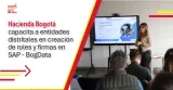 Imagen con información de capacitación a contadores del distrito