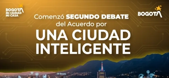 Imagen decorativa que anuncia el segundo debate del proyecto de Acuerdo por una Ciudad Inteligente