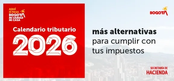 Imagen que anuncia facilidades en impuestos distritales