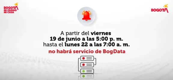 Afectación en servicios de BogData
