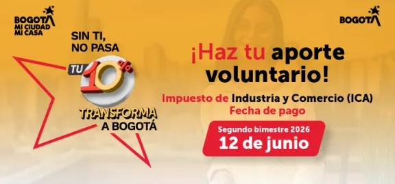 Invitación a declarar y pagar ICA segundo bimestre