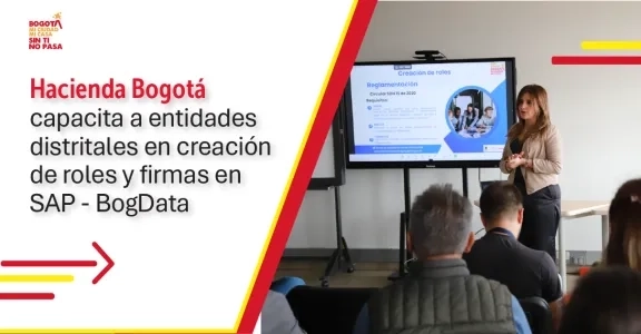 Imagen con información de capacitación a contadores del distrito
