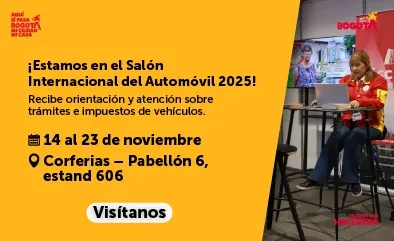 Invitación a visitar el estand de hacienda en corferias