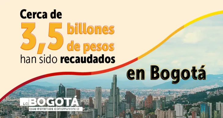 Cerca de 3,5 billones de pesos han sido recaudados en Bogotá
