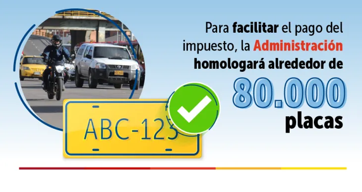 Distrito homologará alrededor de 80.000 placas 