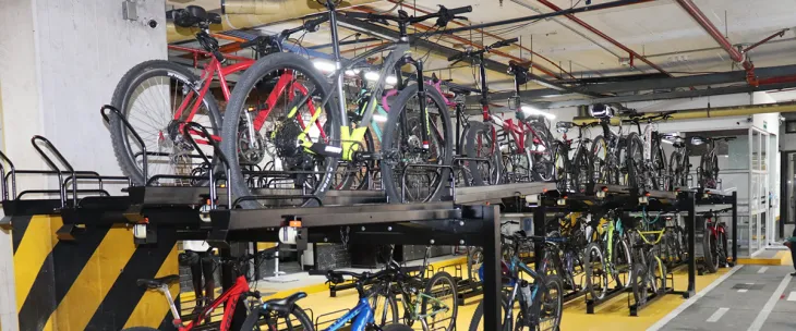 cicloparqueaderos del CAD fueron certificados con Sello Oro