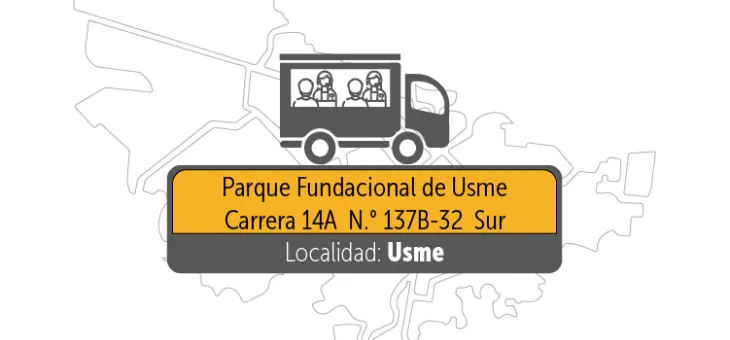 parque fundacional de Usme (Carrera 14A N.° 137B-32 Sur), en horario de 9:00 a.m. a 3:00 p.m.