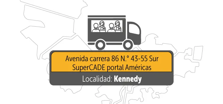 SuperCADE Portal Américas (Avenida carrera 86 N.° 43-55 Sur)