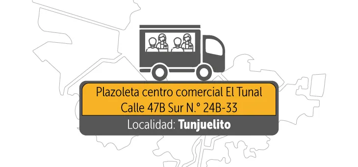 centro comercial El Tunal (Calle 47B Sur # 24B-33)