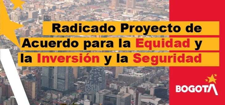 Imagen que anuncia la radicación de acuerdo por la igualdad en Bogotá
