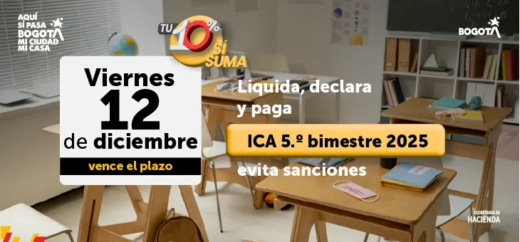 Imagen anunciando el vencimiento de ICA