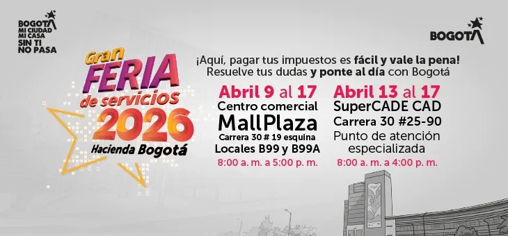 Imagen que promociona la feria de servicios 2026
