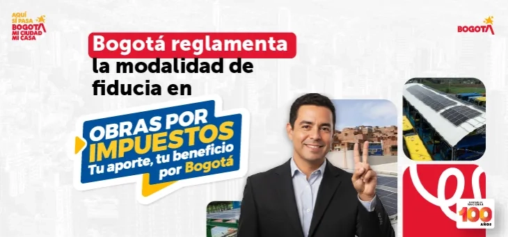Imagen que anuncia la reglamentación de obras por impuestos en la ciudad