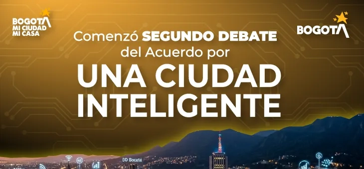 Imagen decorativa que anuncia el segundo debate del proyecto de Acuerdo por una Ciudad Inteligente