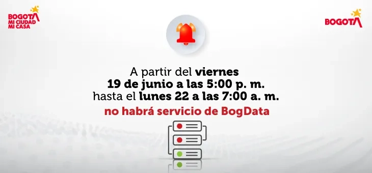 Afectación en servicios de BogData