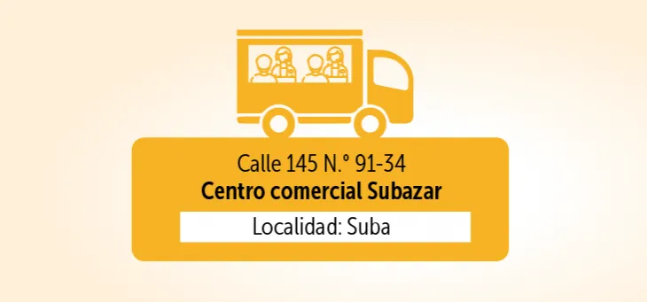 centro comercial Subazar (calle 145 N.° 91-34)
