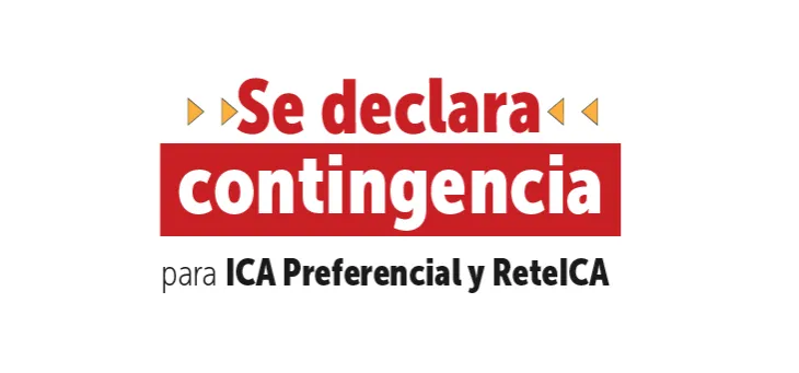 Se declara contingencia ICA Presencial y ReteICA