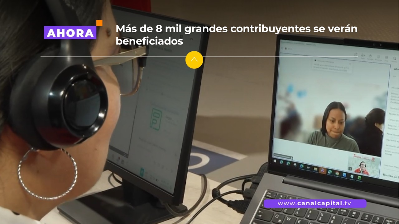 Servicio de videollamada para grandes contribuyentes en Bogotá